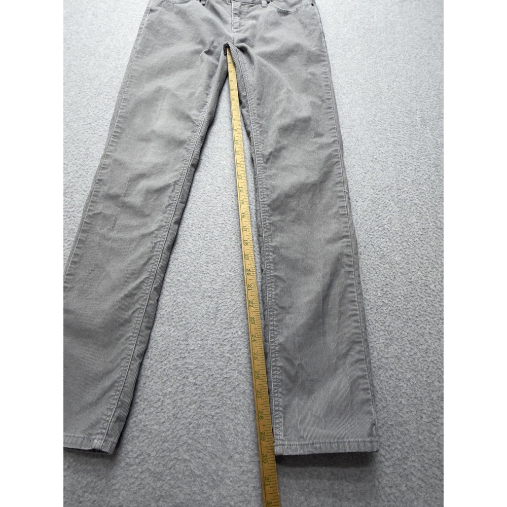 Garnet Hill Corduroy Pants Womens 4 Gray Straight Leg Stretch Casual Pockets - Picture 6 of 13